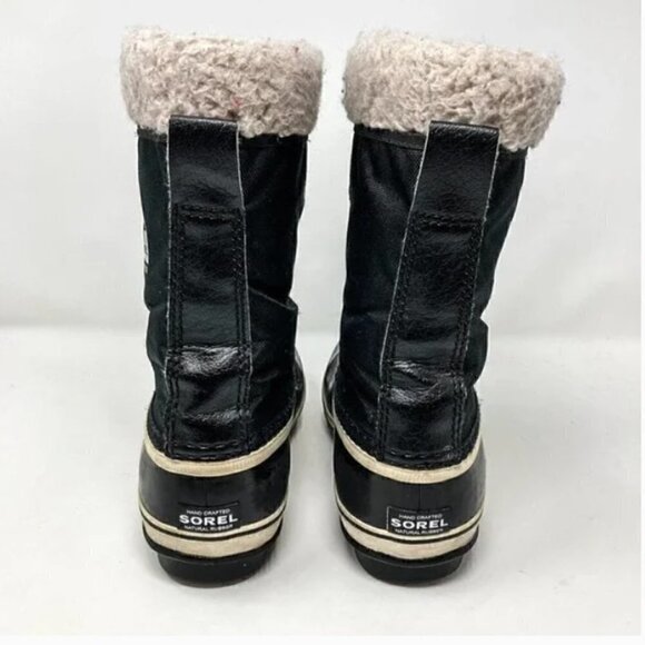 Sorel Black Yoot Pac Waterproof Nylon and Rubber Winter Boots - Size 5 - Picture 7 of 10
